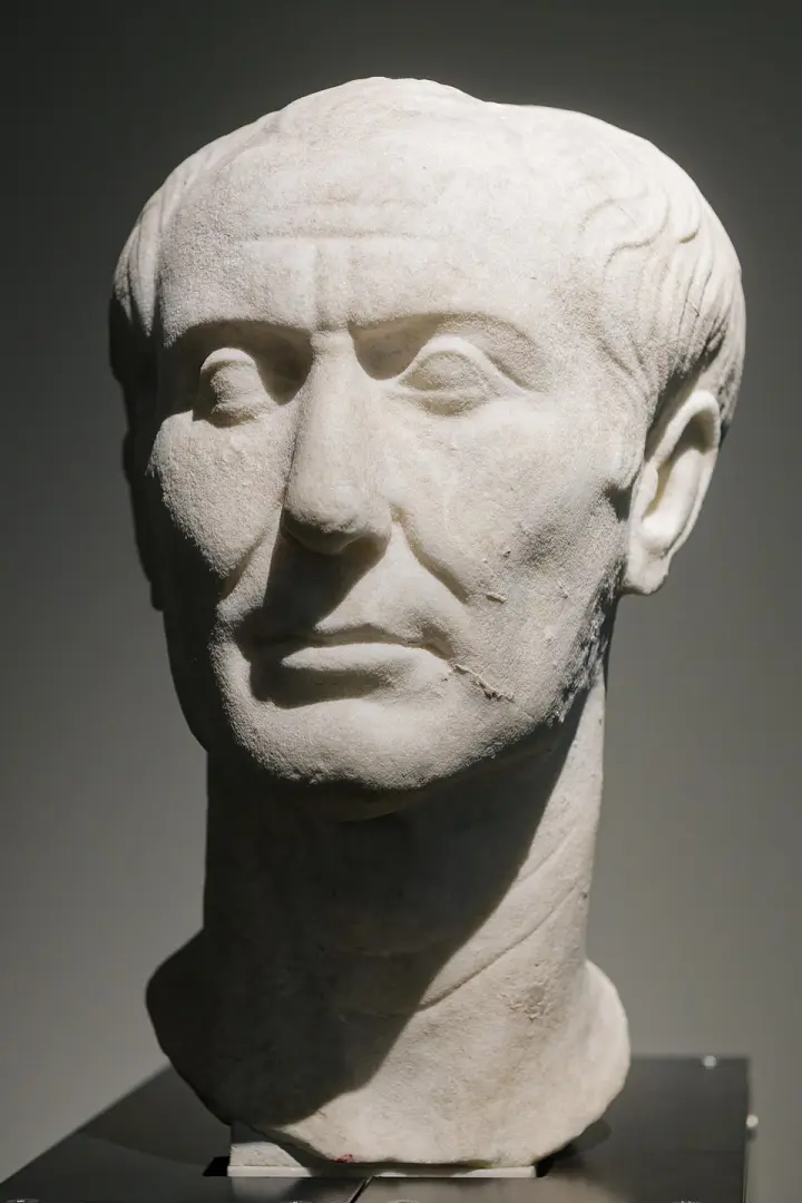 A marble head of Julius Caesar, the Tusculum portrait