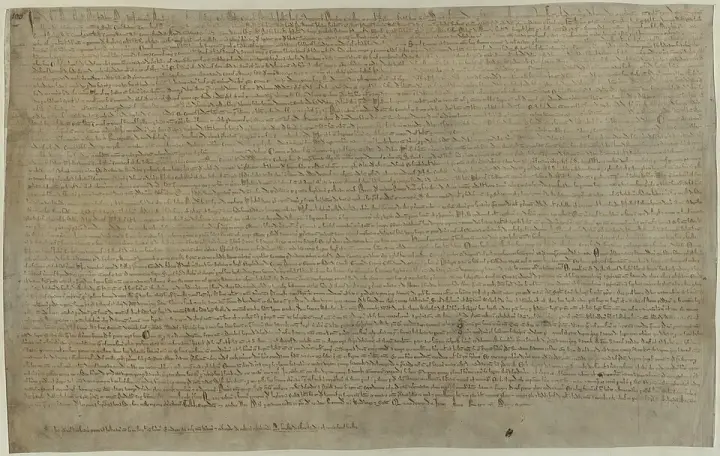 A surviving 1215 exemplification of Magna Carta