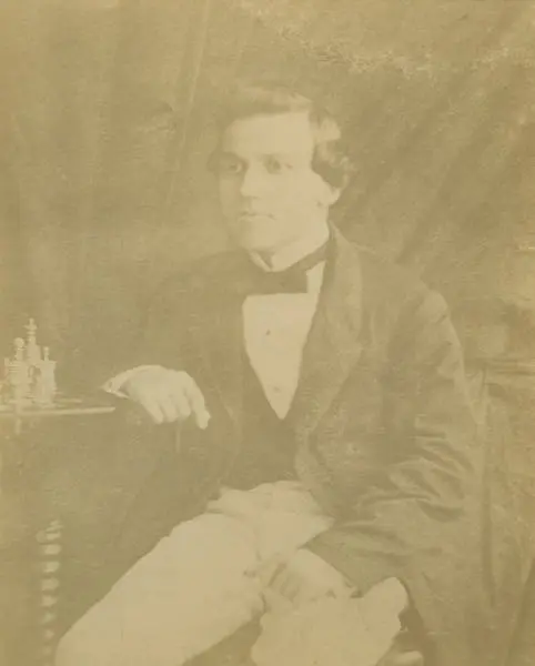 Portrait of Paul Morphy, 1859