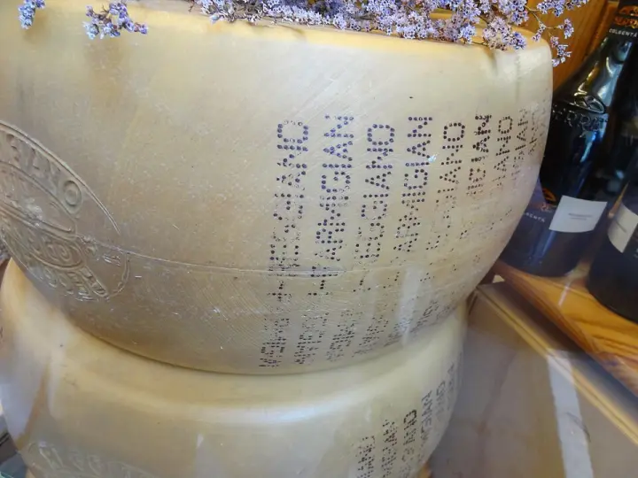 Wheels of Parmigiano Reggiano