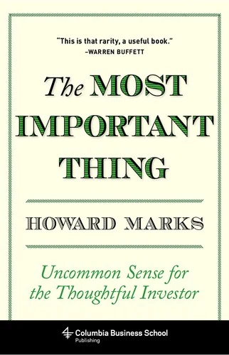 Cover of The Most Important Thing by Howard Marks